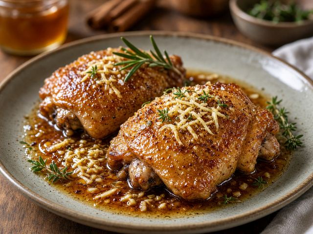 Spiced Mulled Cider Chicken Thighs