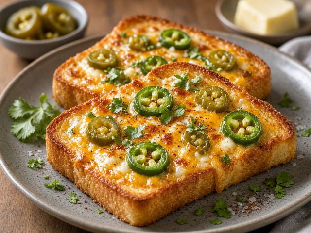 Spicy Jalapeño Cheese Toast