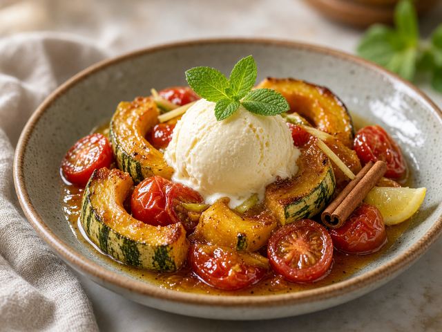 Squash Tomato Honey Compote