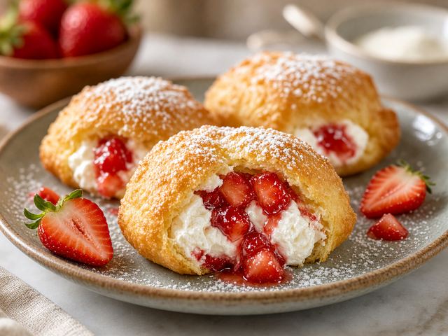 Strawberry Whipped Cream Bombs