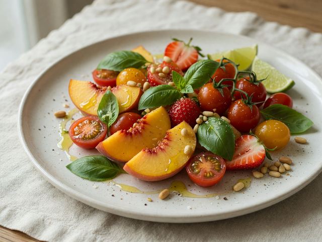 Tomato & Basil Fruit Salad