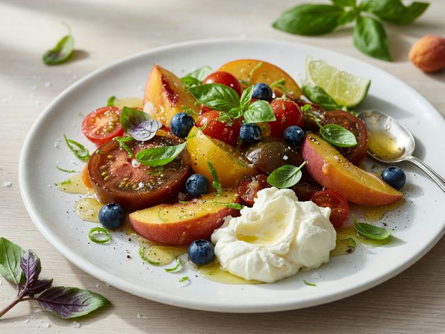 Tomato & Basil Fruit Salad