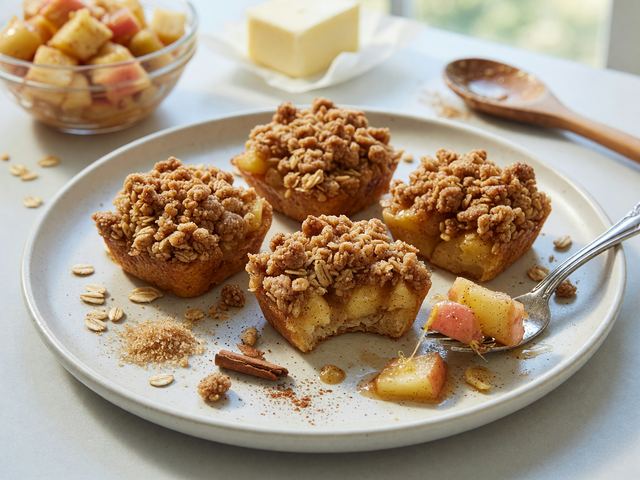 Warm Apple Crisp Bites