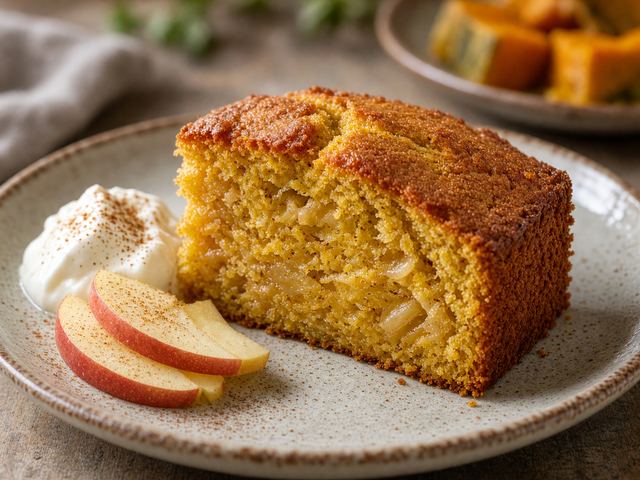 Warm Spiced Apple Squash Cake