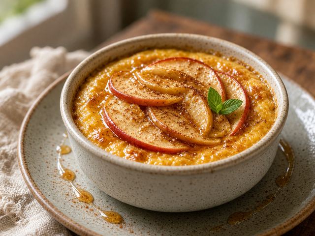 Warm Spiced Apple & Squash Pudding