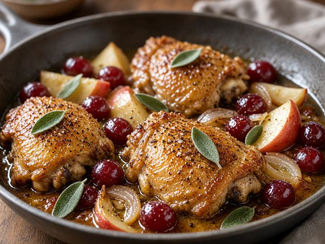 Apple & Grape Chicken Skillet