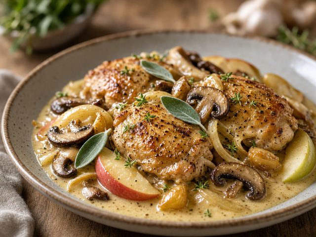 Apple Mushroom Harvest Bake