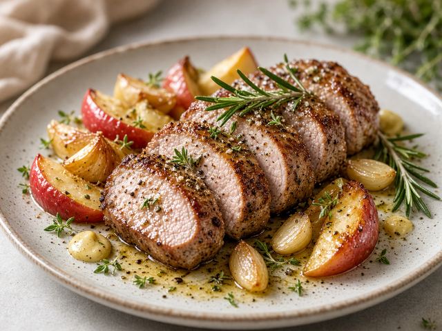 Apple Rosemary Pork Tenderloin