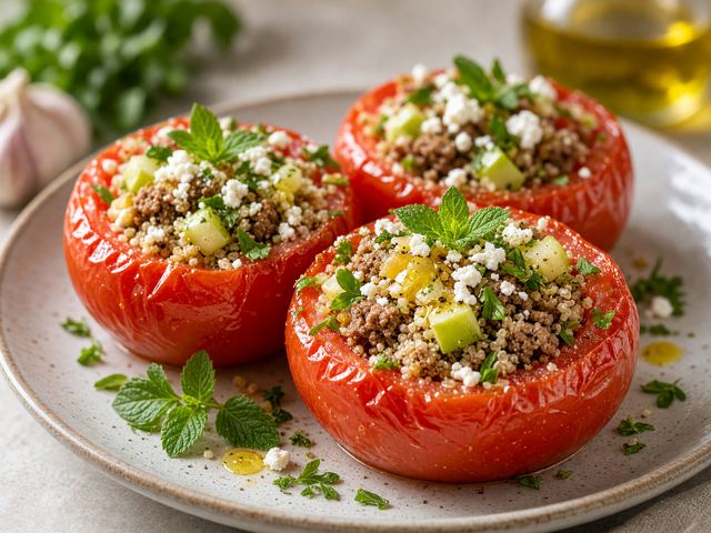 Apple-Stuffed Tomatoes with Fresh Herbs