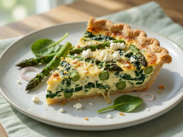 Asparagus & Spinach Quiche