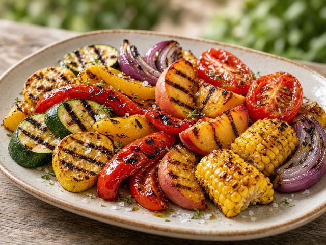 Backyard Grilled Summer Vegetable Platter