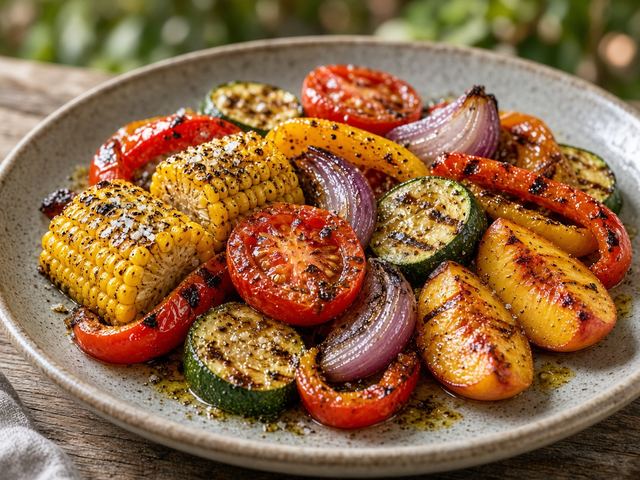 Backyard Grilled Summer Vegetable Platter