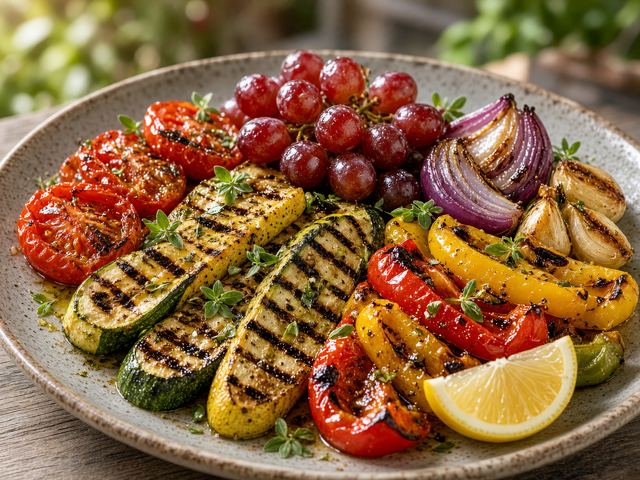 Backyard Grilled Vegetable Platter
