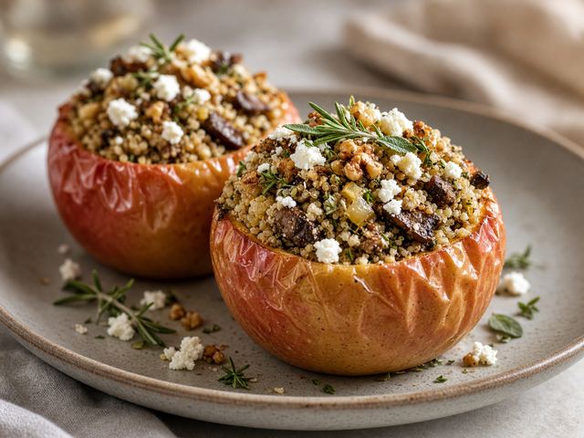 Baked Apples Stuffed with Herbs
