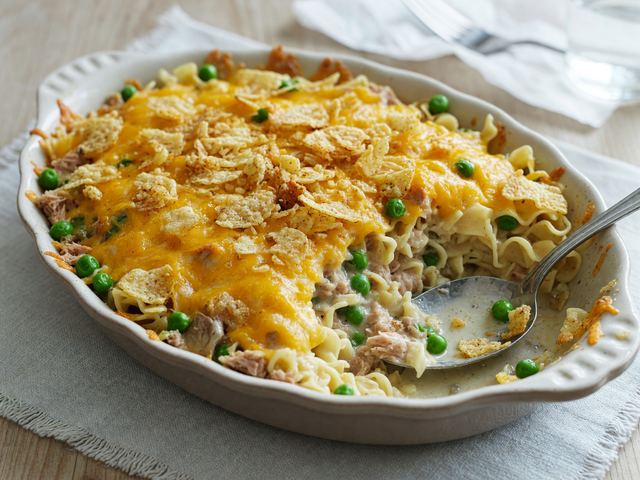 Cheesy Tuna Noodle Casserole Tray