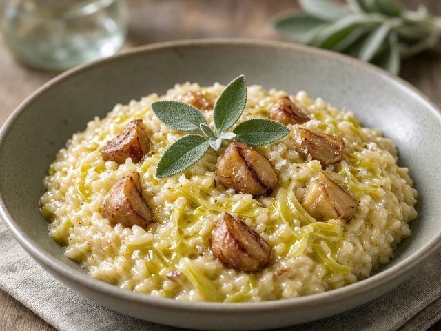 Chestnut & Leek Risotto