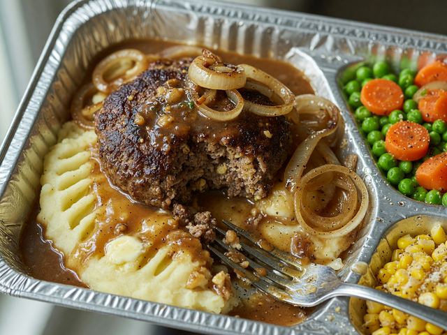 Classic Salisbury Steak TV Tray