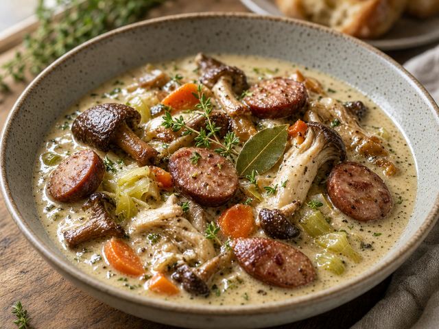 Creamy Mushroom Shareable Stew