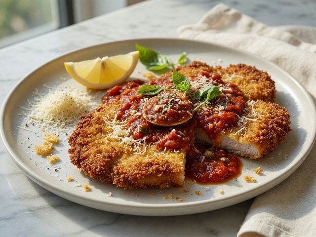 Crispy Parmesan Schnitzel Parmigiana
