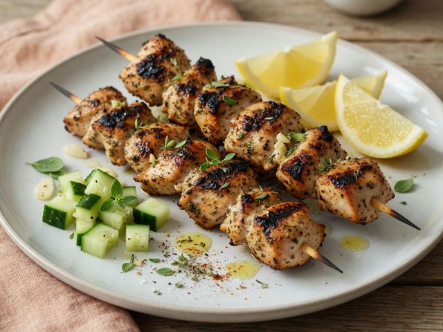 Grilled Chicken Souvlaki Skewers
