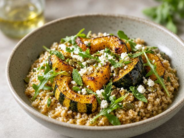 Herb-Roasted Squash & Farro Bowl