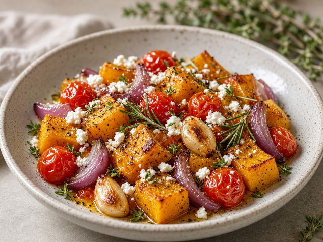 Herb-Roasted Squash & Tomato Bake