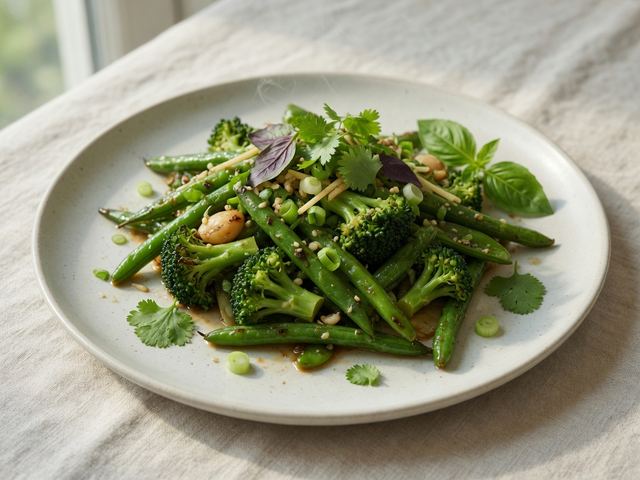 Herbed Green Bean Stir-Fry