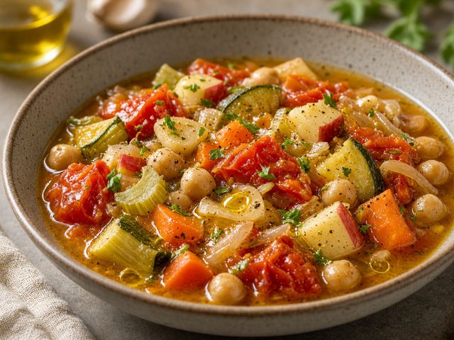 Late Tomato & Apple Vegetable Stew