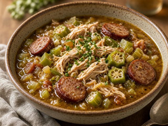 Leftover Turkey Gumbo