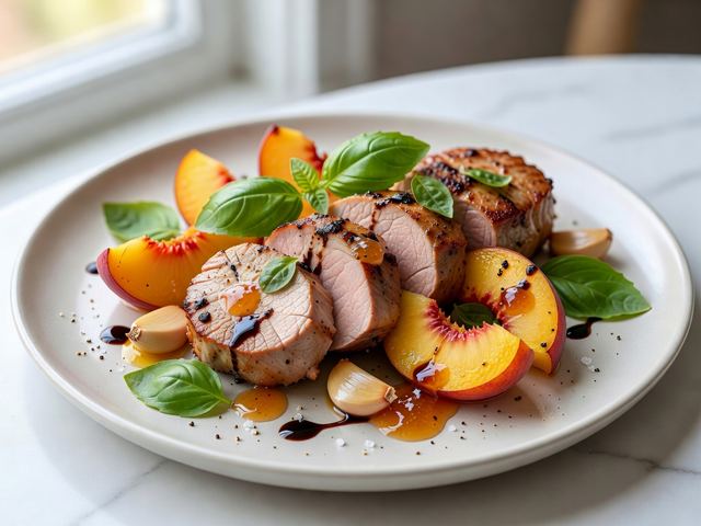 Peach & Basil Pork Tenderloin