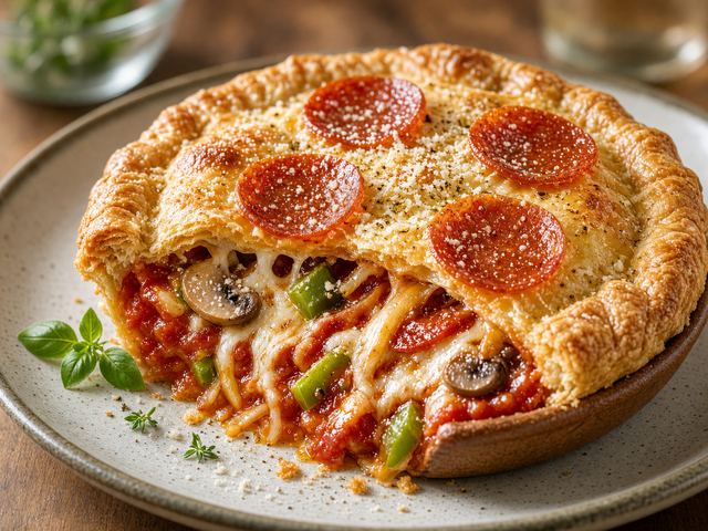 Pepperoni Pizza Pot Pie