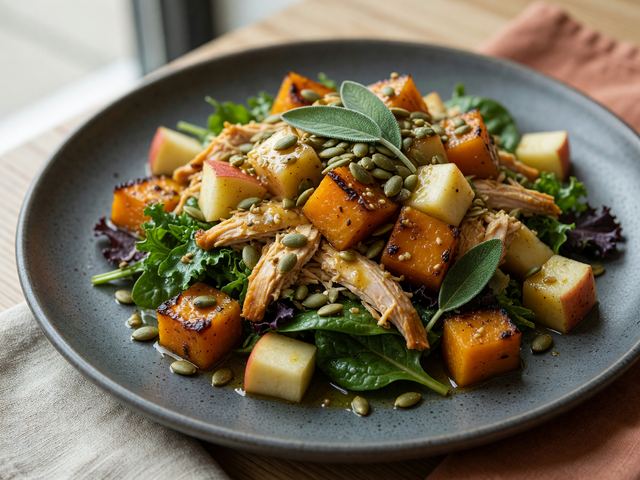 Roasted Squash Apple Harvest Bowl