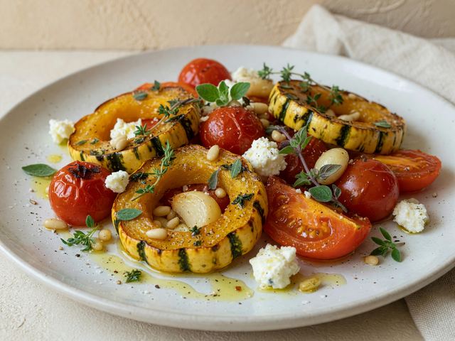 Roasted Squash & Tomato Bake