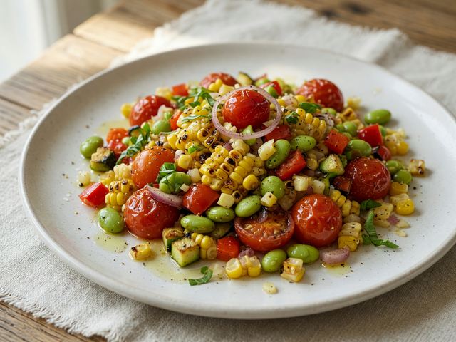 Roasted Tomato Corn Succotash