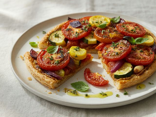 Roasted Tomato Vegetable Tart