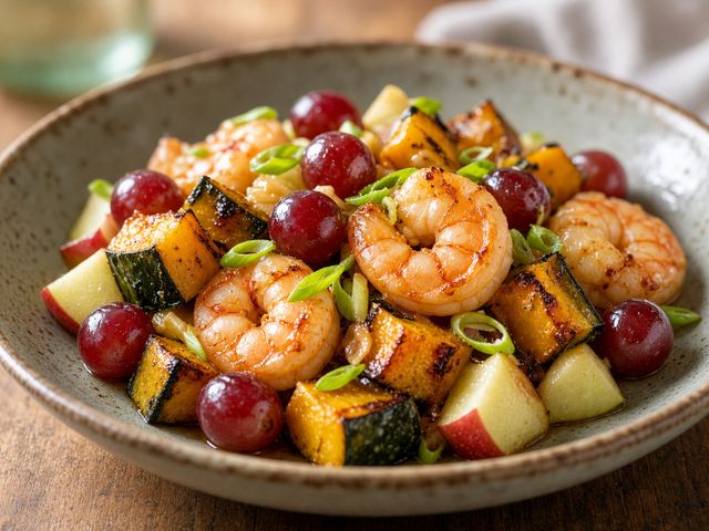 Sautéed Grape & Squash Harvest Stir