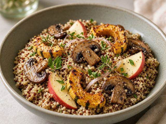 Sautéed Mushroom & Apple Grain Bowl