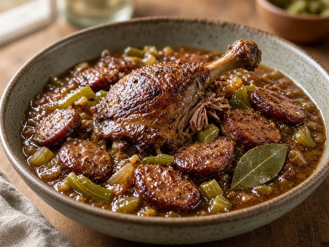 Smoky Duck and Sausage Gumbo