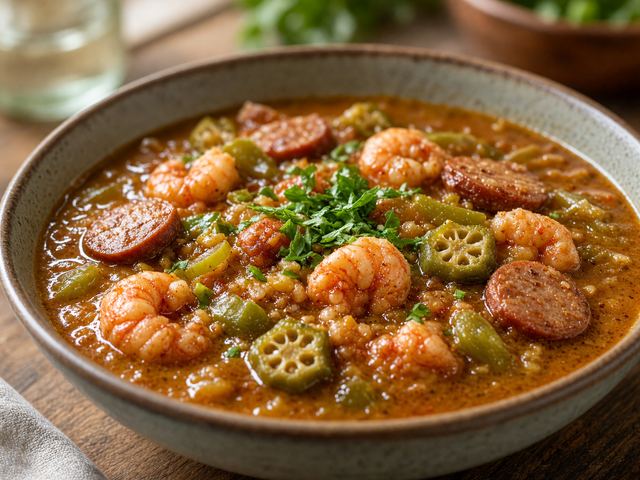 Spicy Crawfish Gumbo