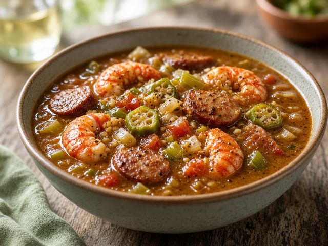 Spicy Crawfish Tail Gumbo