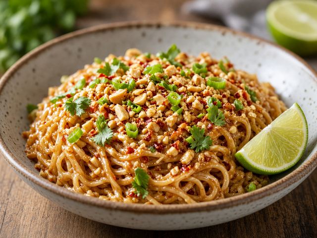 Spicy Thai Peanut Noodles