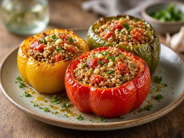Stuffed Bell Peppers with Quinoa