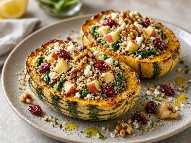 Stuffed Delicata Squash with Quinoa