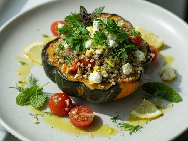 Stuffed Squash with Fresh Herbs