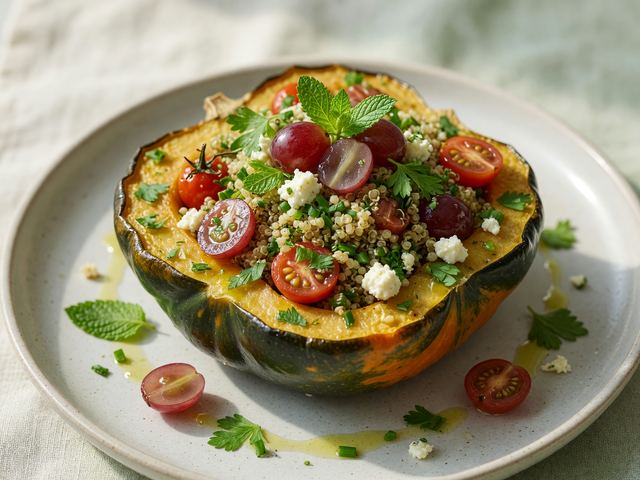 Stuffed Squash with Market Herbs
