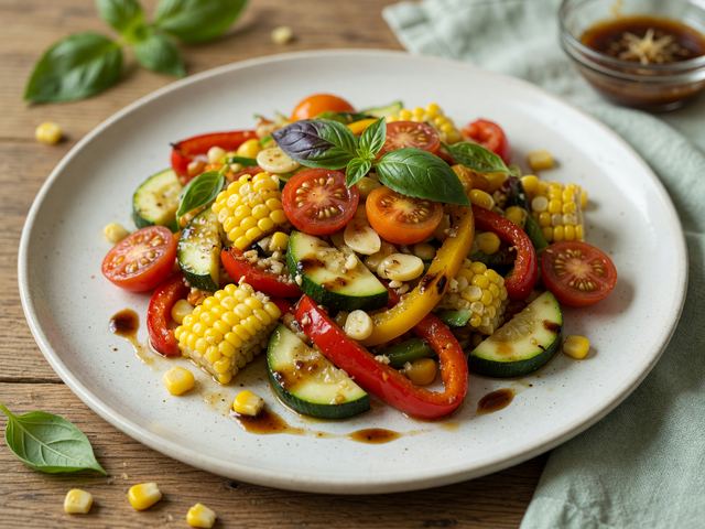Summer Vegetable Stir-Fry with Corn