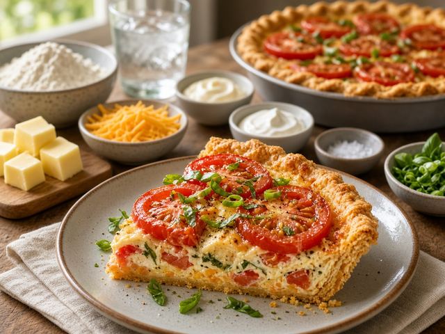 Tomato Pie with Cheddar Crust