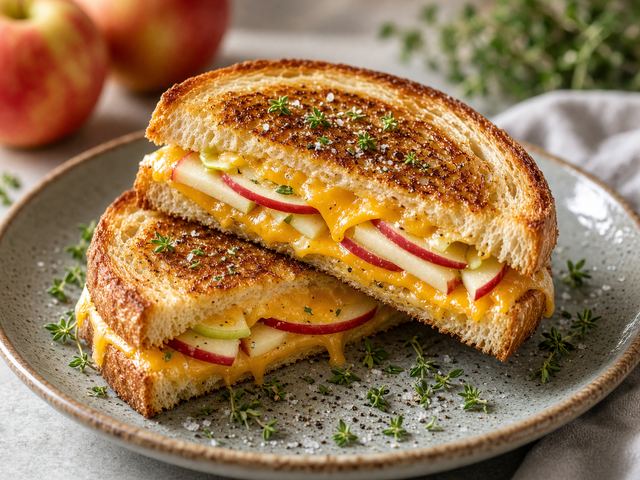 Apple Cheddar Grilled Cheese
