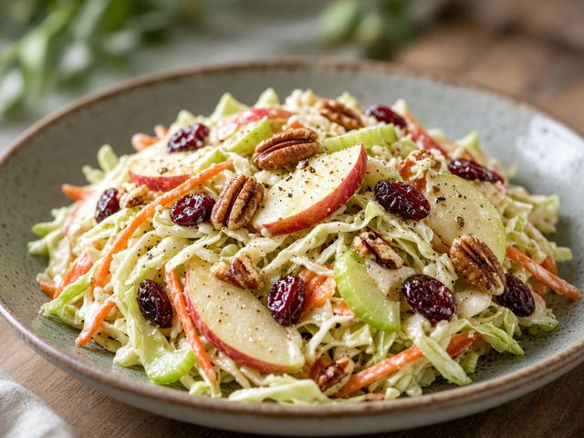 Apple Slaw with Toasted Nuts