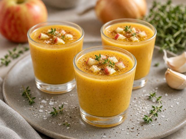 Apple Squash Soup Shooters
